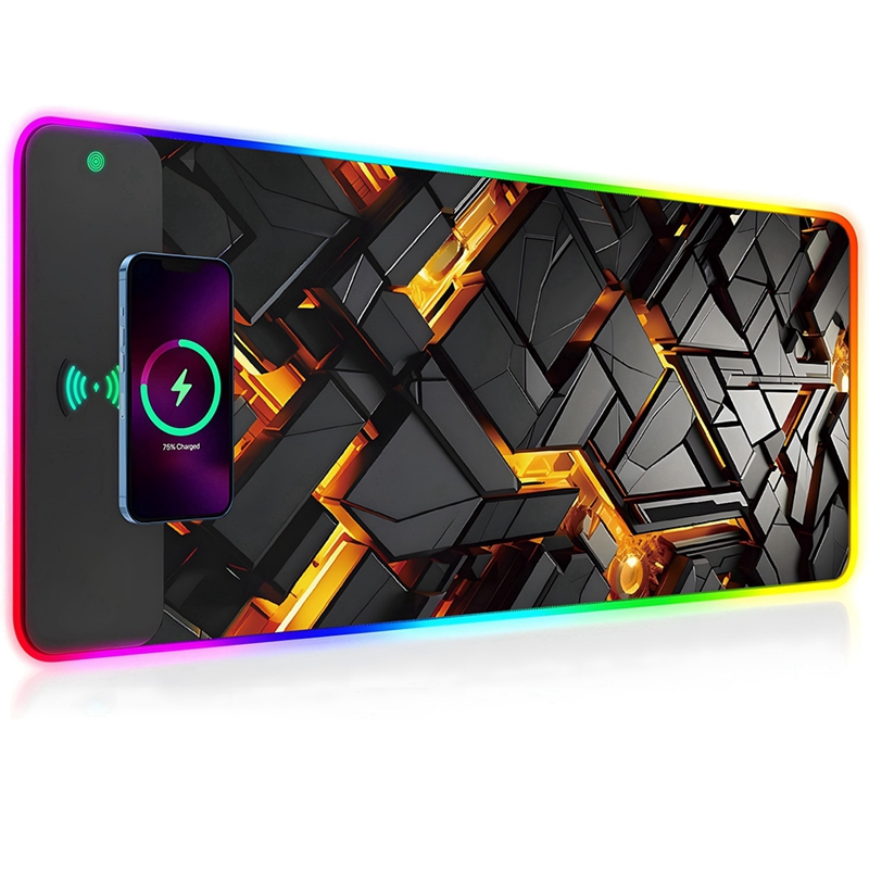 Mouse Charging Pad - Super Promoção: Mousepad RGB com Carregamento