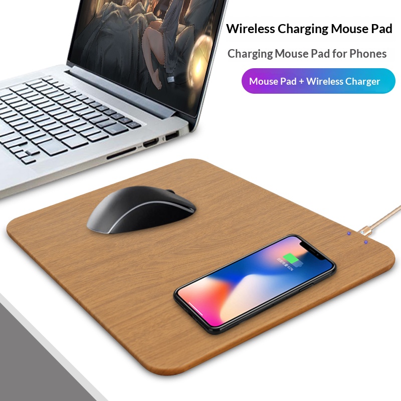 Mouse Charging Pad - Carregador Sem Fio Rápido de 15W,