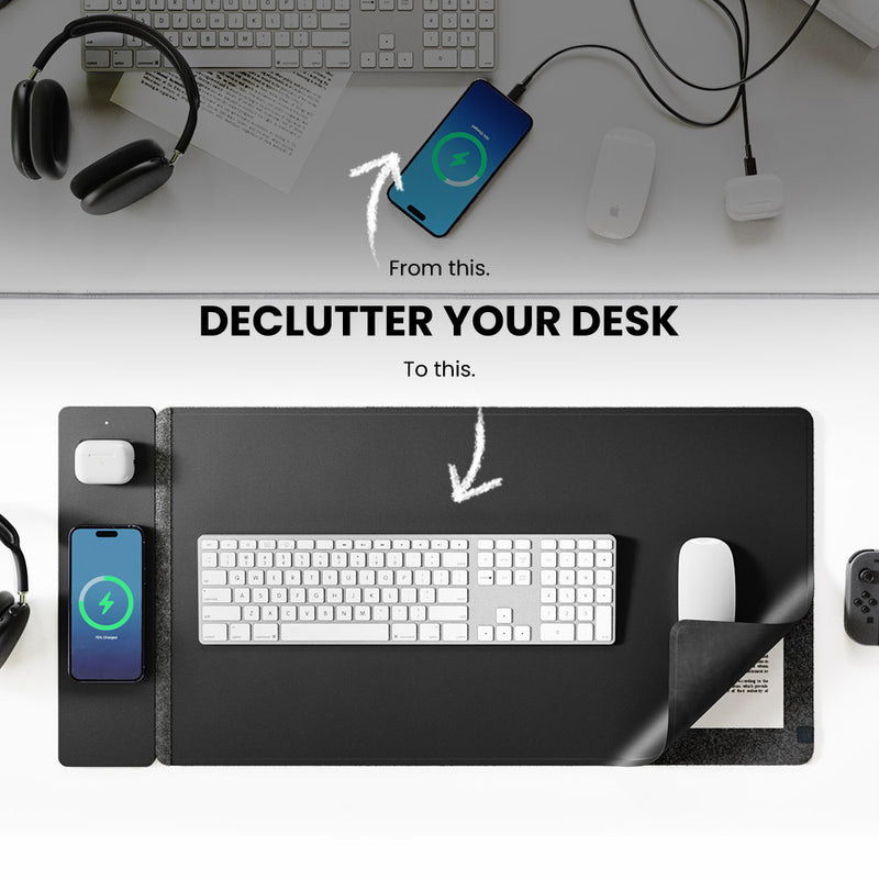 Mouse Charging Pad - Mouse Pad Magnético de Carregamento Sem
