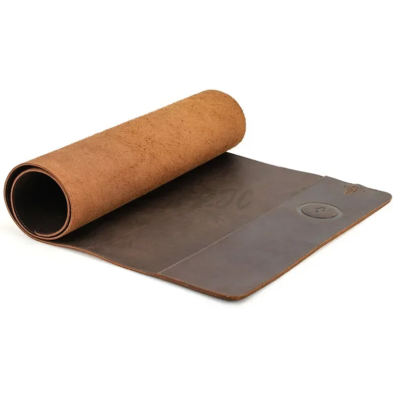 Mouse pad vintage de couro com - Mouse Charging Pad avaliação e preço