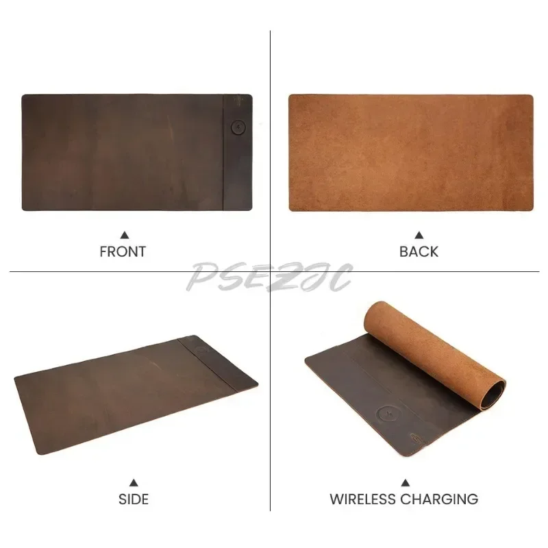 Mouse pad vintage de couro com - Mouse Charging Pad avaliação e preço