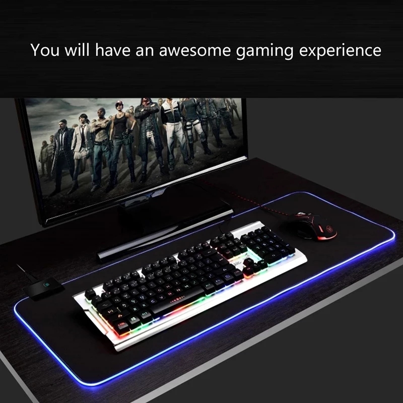 Luz led mousepad rgb teclado c - Mouse Charging Pad avaliação e preço