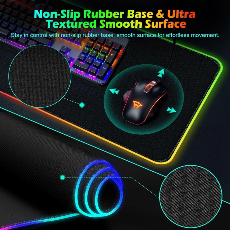 96GE LED Gaming Mouse Pad com  - Mouse Charging Pad avaliação e preço