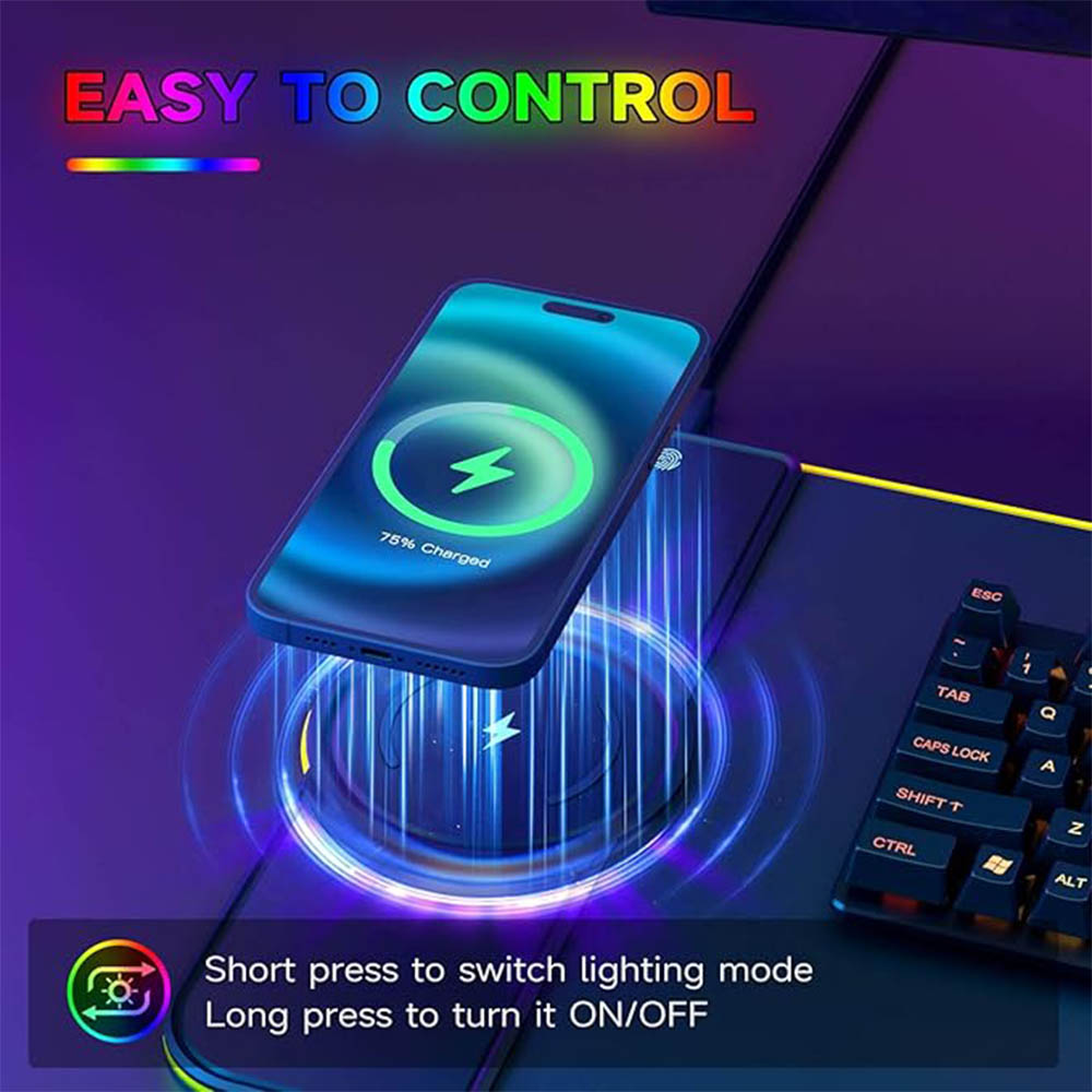 Mouse pad RGB com carregador s - Mouse Charging Pad avaliação e preço