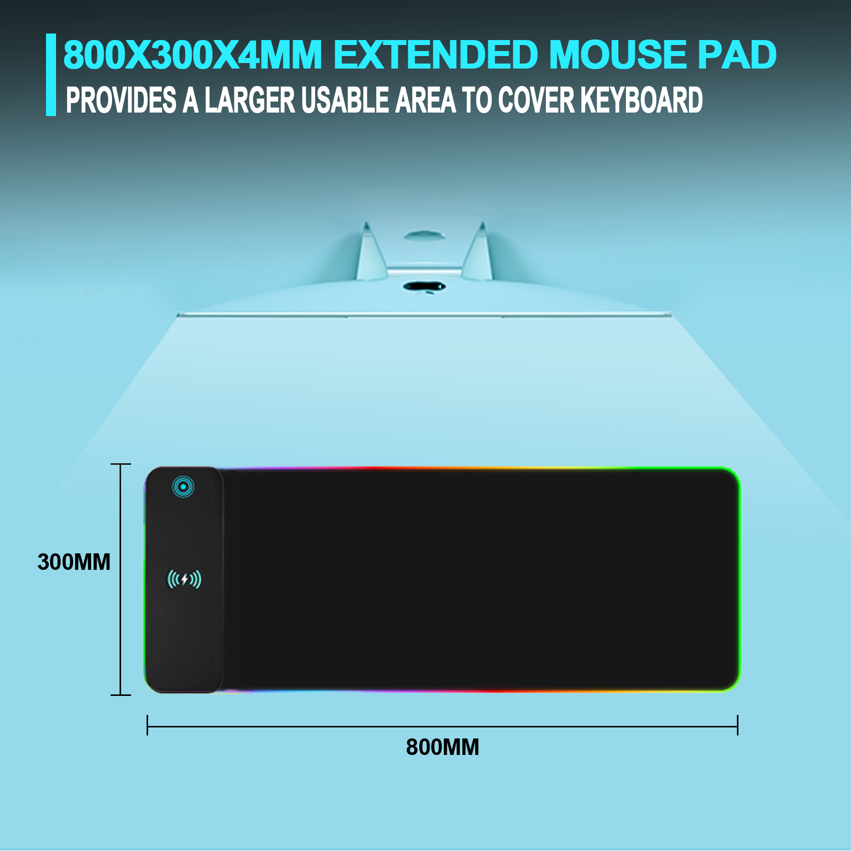 Mouse pad para jogos RGB de ca - Mouse Charging Pad avaliação e preço